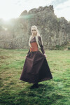 sottoveste "Lina" Marrone scuro M