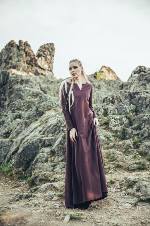 Viking dress "Lina" Dark brown L
