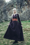 Viking dress "Lina" Dark brown L