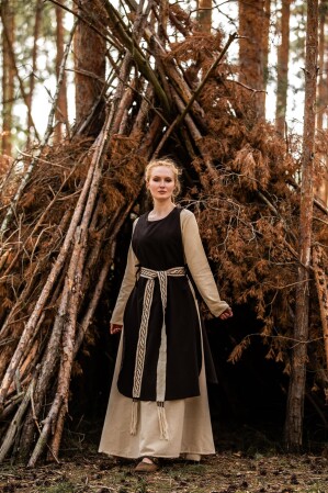 Medieval dress "Magdalena" Brown XXL