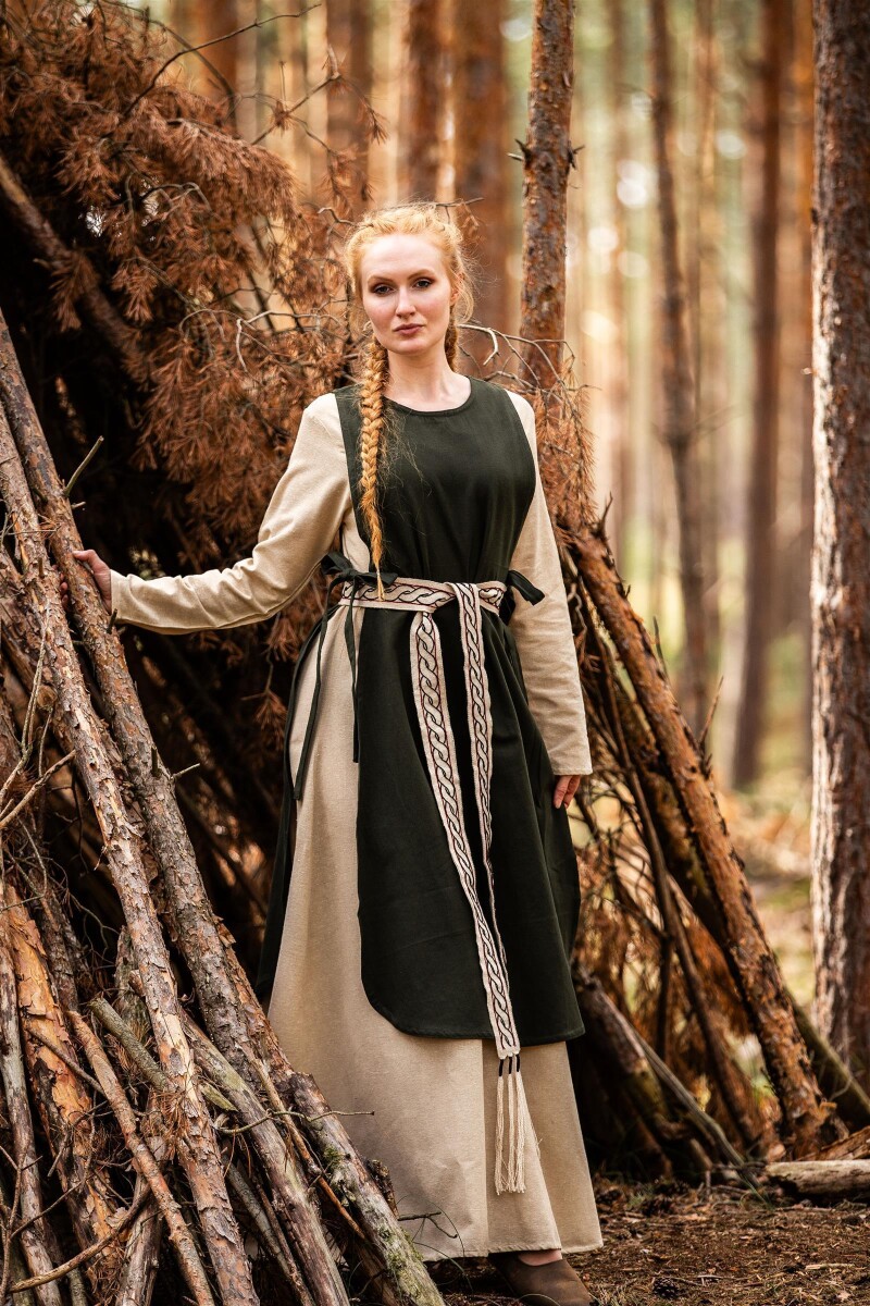 Mittelalter-Überkleid "Magdalena" Grün S