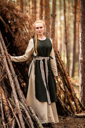Medieval dress "Magdalena" green S/M