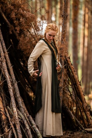 Medieval dress "Magdalena" green S/M