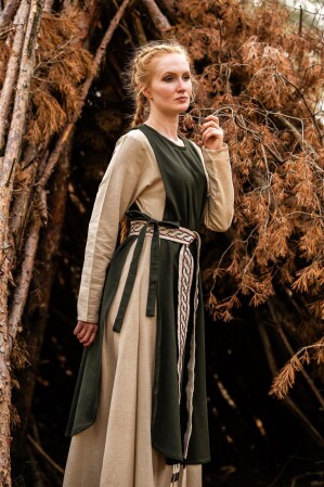 Medieval dress "Magdalena" green S/M