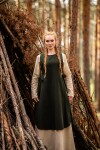 Medieval dress "Magdalena" green S/M