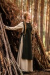 Medieval dress "Magdalena" green S/M