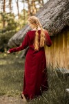 Sottovestito vichingo semplice "Scarlet" Rosso XS