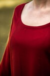 Sottovestito vichingo semplice "Scarlet" Rosso XS
