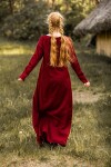 Sottovestito vichingo semplice "Scarlet" Rosso XS