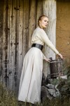 Schlichtes Wikinger Unterkleid "Scarlet" Hanffarben XS