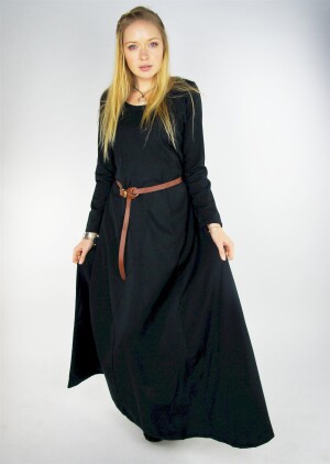 Sottoveste vichinga liscia "Scarlet" Nero XXL