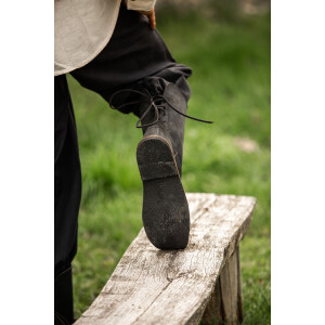 012 Beak boot in nubuck leather- Black