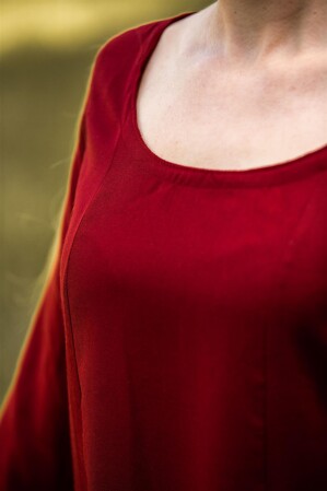 Sottoveste vichinga liscia "Scarlet" Rosso XXL