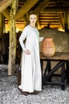 Schlichtes Wikinger Unterkleid "Scarlet" Natur XL