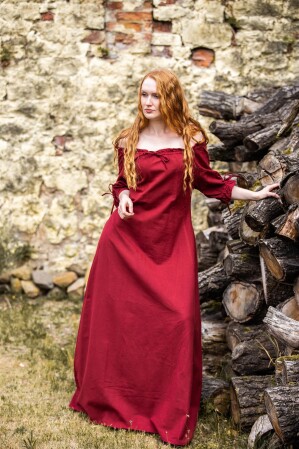 Bodenlanges Kurzarmkleid "Melisande" Rot XXXL