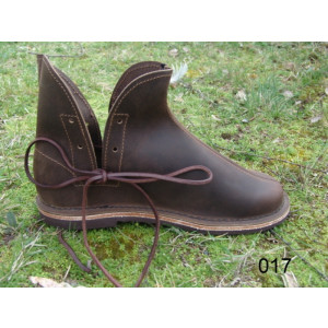 017 Chaussures en cuir- Marron
