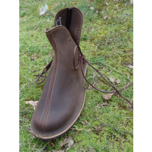 017 Leather Shoes- Brown