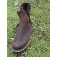 017 Leather Shoes- Brown
