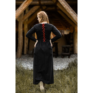 Medieval dress "Medusa" black/Red XS