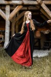 Medieval dress "Medusa" black/Red XS