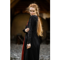 Vestido medieval "Medusa" Negro/Rojo XS