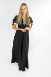 Robe dété "Denise" Marron/Ècru XXXL