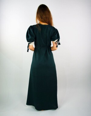Sommerkleid "Denise" Grün/Natur XL
