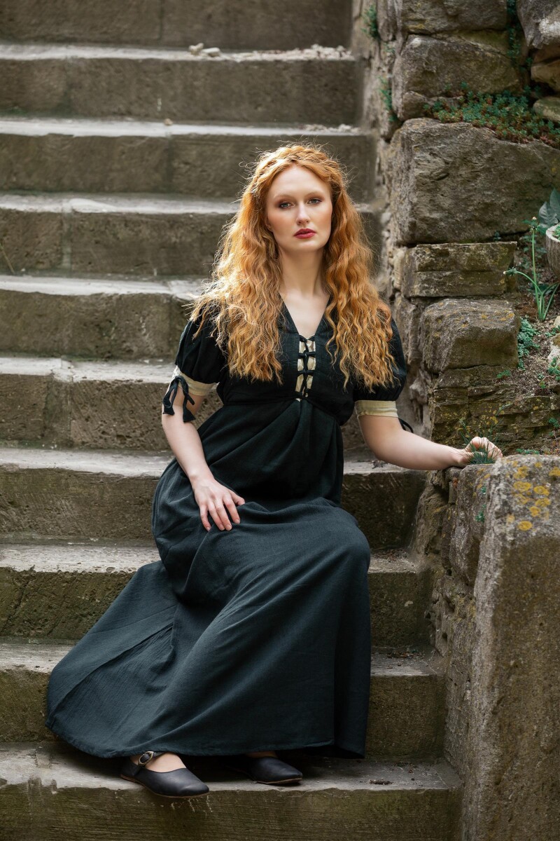 Summer dress "Denise" Green/Natural XXXXXL