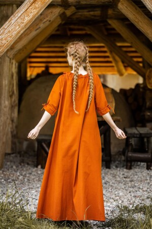 Robe à manches courtes "Melisande" Rust M