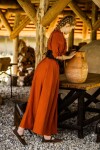 Robe à manches courtes "Melisande" Rust M