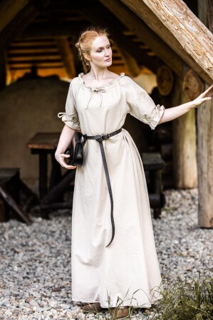 Robe à manches courtes "Melisande" Chanvre S