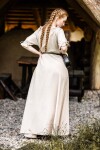 Floor-length short sleeve dress "Melisande" Hemp XS
