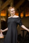 Abito a pavimento a maniche corte "Melisande" Nero XXL