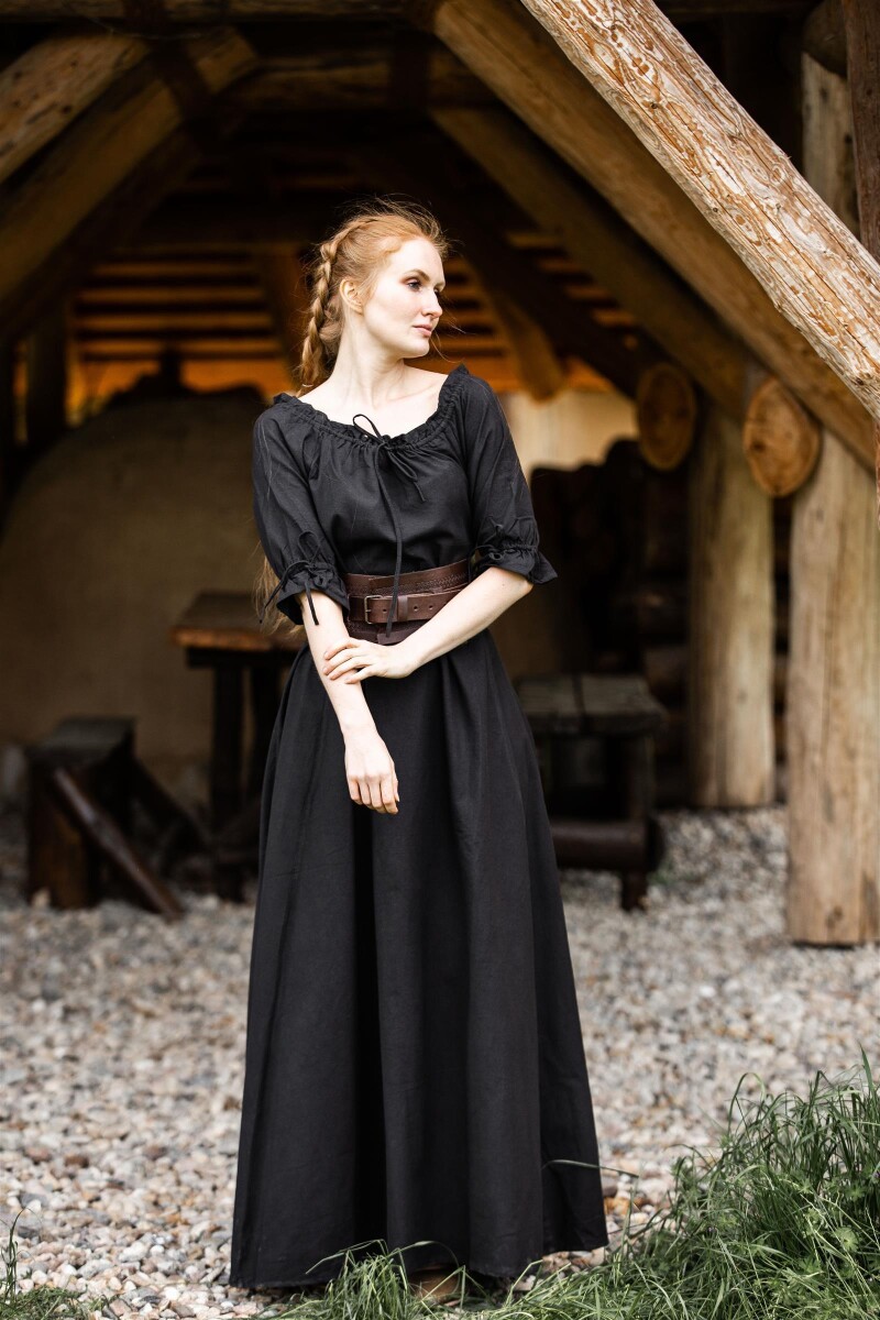 Robe à manches courtes "Melisande" Noir M