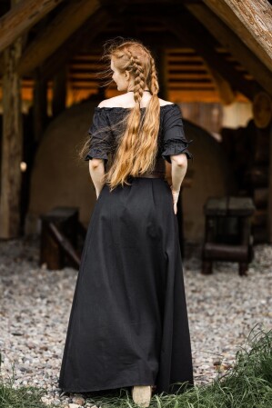 Robe à manches courtes "Melisande" Noir M