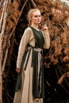 Vestido medieval "Magdalena" Verde XXL