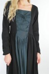 Abito medievale "Medusa" Nero/Blu L
