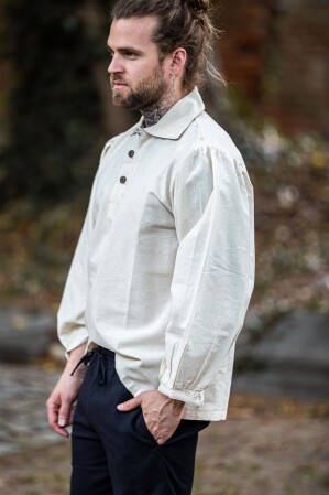 Camisa medieval "Ferdinand" Natural XXXL