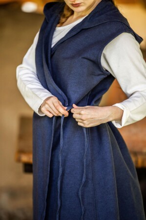 Vestido de envoltura "Gerlin" Azul L/XL