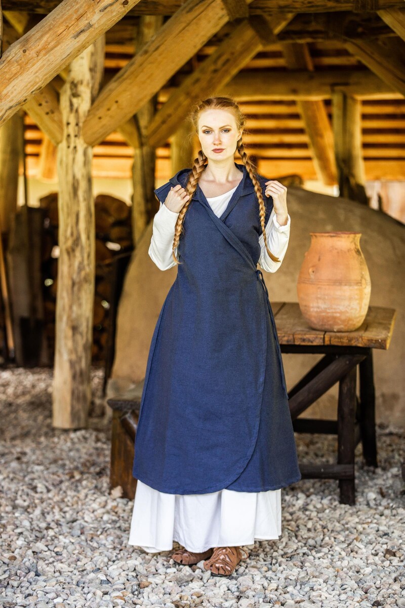 Wickelkleid "Gerlin" Blau XXL/XXXL