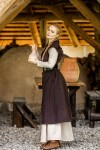 Wickelkleid "Gerlin" Dunkelbraun L/XL
