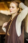 Bäuerliches Überkleid "Gerda" Dunkelbraun XXL