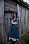 Vestido rural "Gerda" Azul L