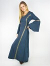 Medieval dress with border "Sophie" blue XXL