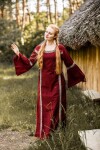 Mittelalterkleid mit Bordüre "Sophie" Rot XL