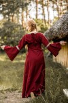 Mittelalterkleid mit Bordüre "Sophie" Rot XS