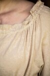 Bodenlanges Langarmkleid "Mechthild" Hanffarben XS