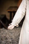 Bodenlanges Langarmkleid "Mechthild" Hanffarben XS