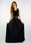 Floor-length dress "Ella" black L/XL