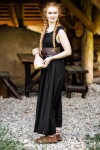 Vestido largo de piso "Ella" Negro S/M
